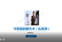 PUANEY可复制聊天课-学习佬