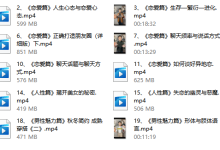 人性恋爱课 视频课-学习佬